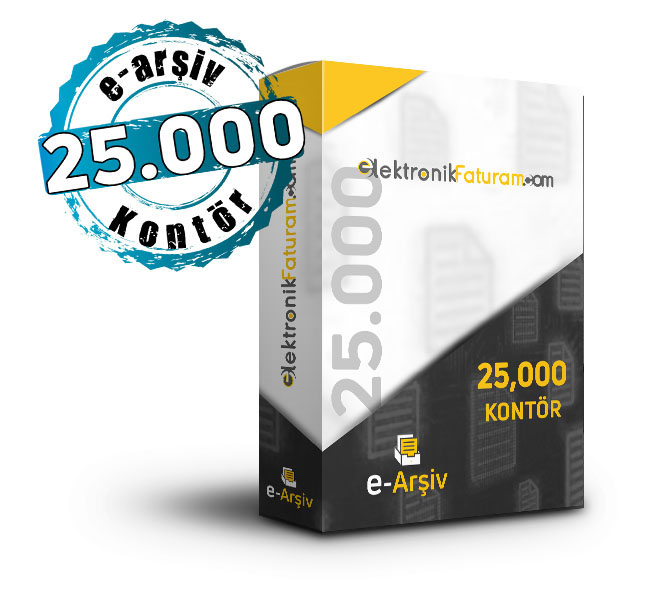 e-arsiv-25000-kontor 25000 kontör