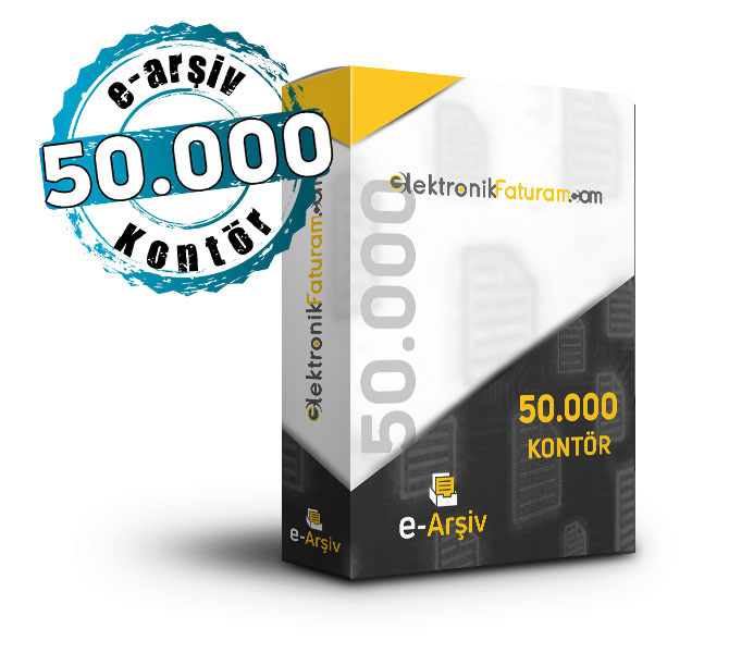 e-arsiv-50000-kontor büyük işletme için e-arşiv kontör